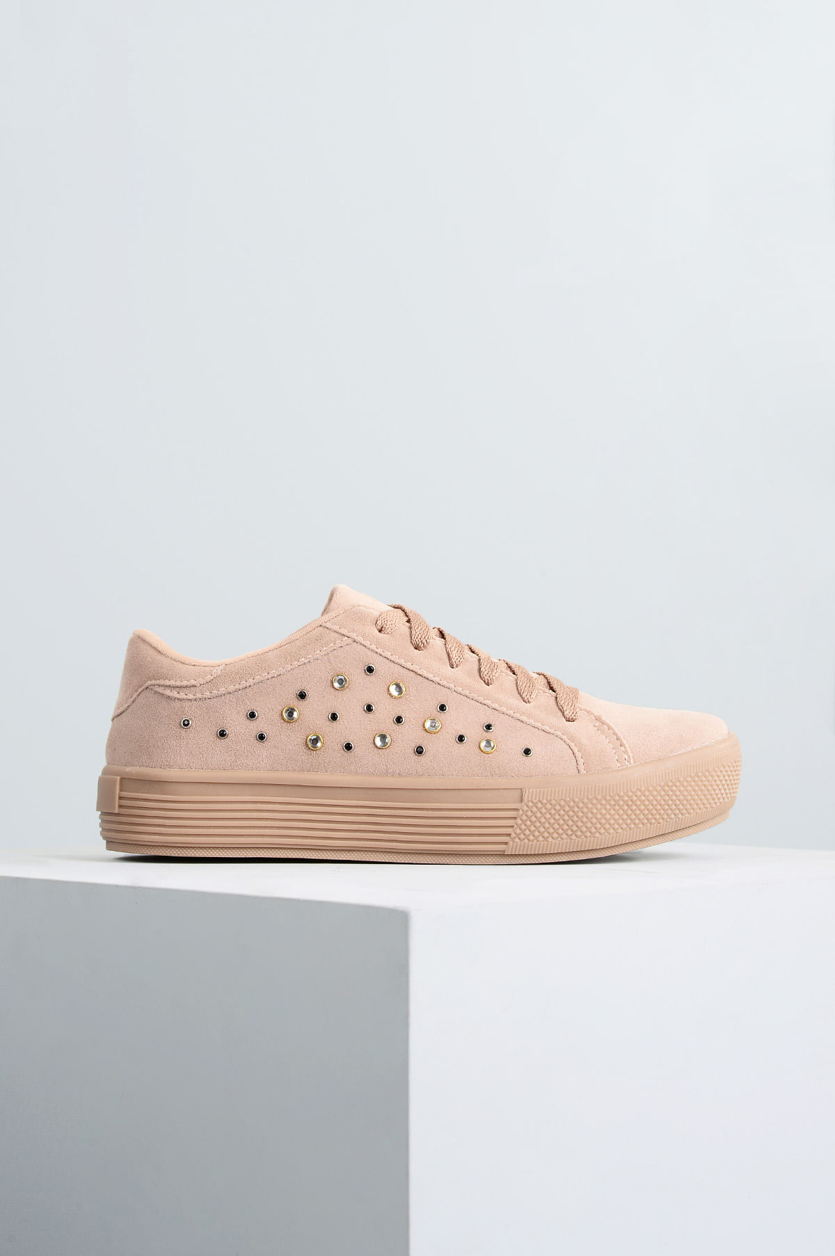 tenis feminino plataforma bege