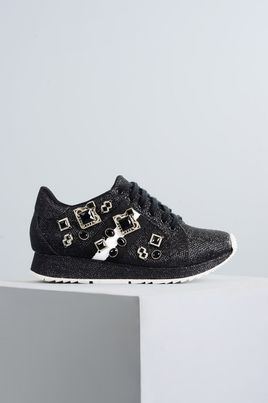 tenis plataforma glitter