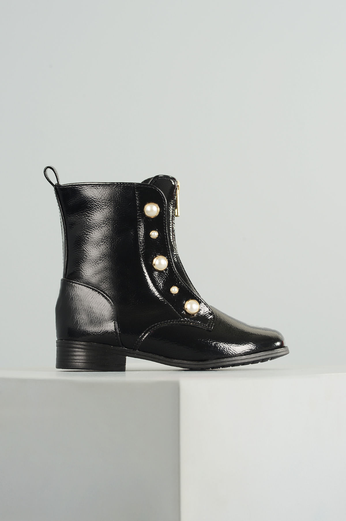 bota verniz infantil