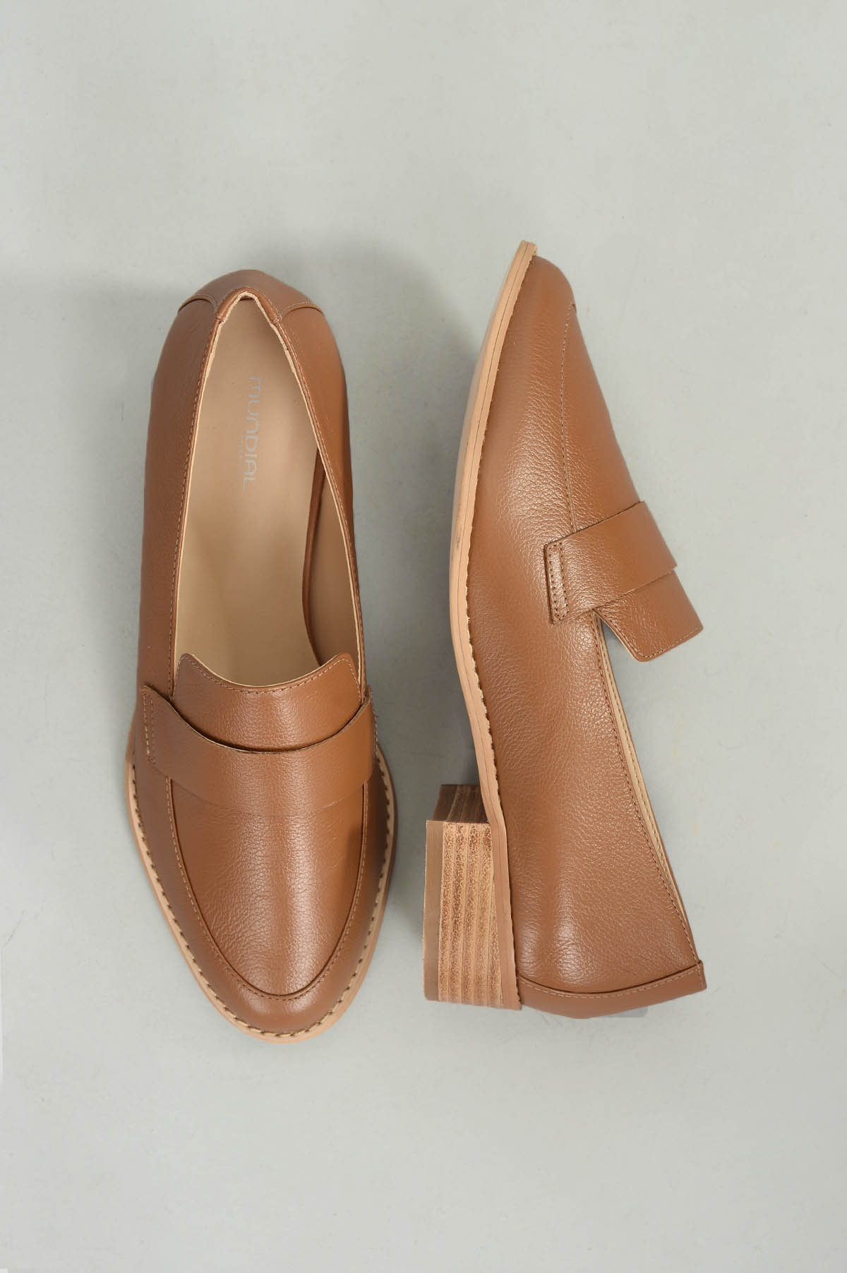 mocassim caramelo feminino