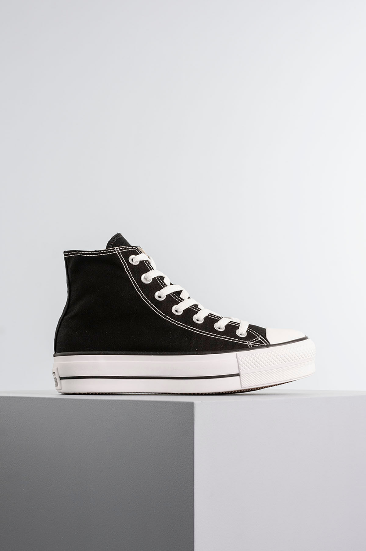 all star plataforma cano alto preto