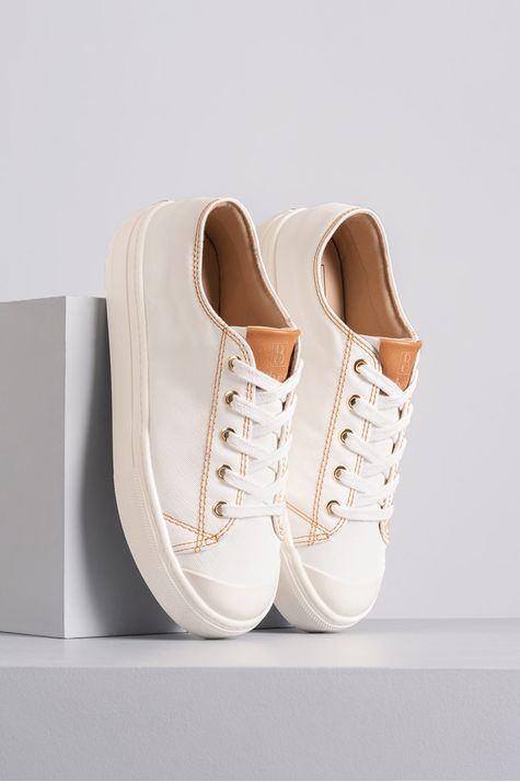 tenis branco feminino bebece