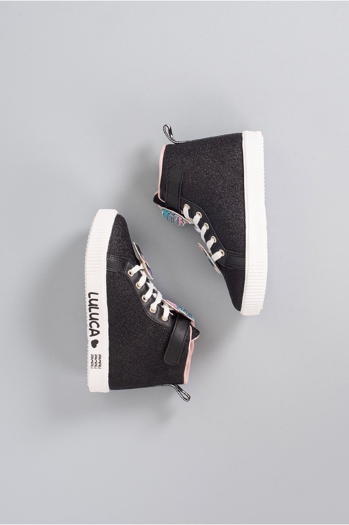 tenis botinha preto pampili