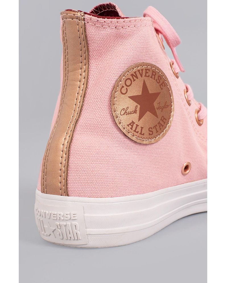 all star rosa cano alto infantil