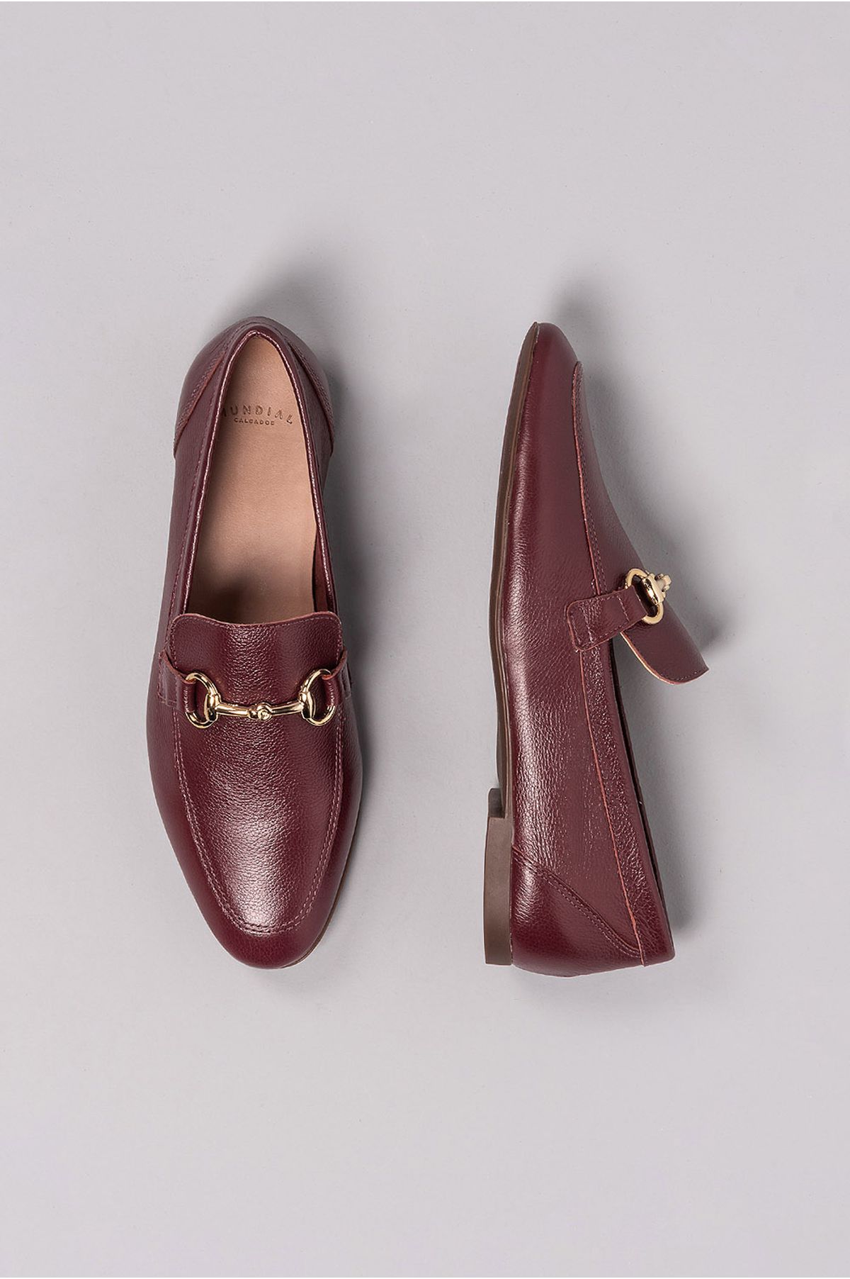 mocassim feminino vinho